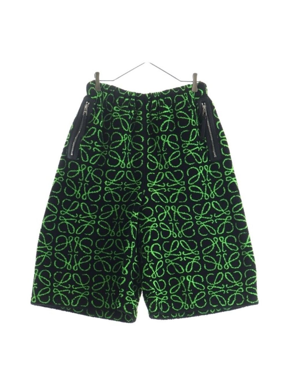 Loewe Jacquard Bermuda Shorts Anagram Black Green
